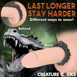 Creature Cocks Cockring Black Caiman Noir